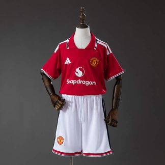 Manchester United 2026/27 Hemmaställ Barn Fotbollsställ med Shorts