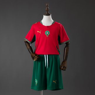 Marocko VM 2026 Hemmaställ Barn Fotbollströja med Shorts