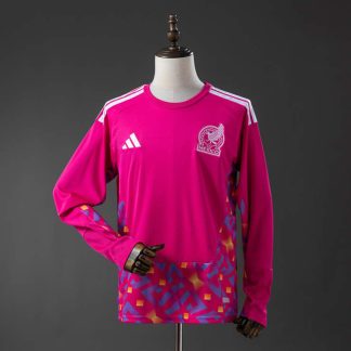 Mexiko Landslag VM 2026 Målvaktströja Långärmad Rosa Herr