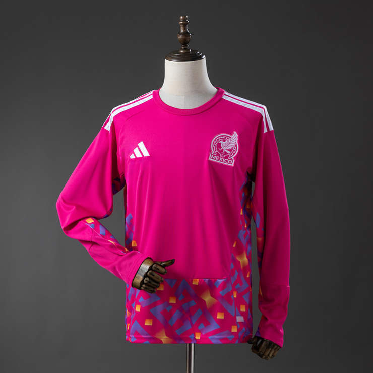 Mexiko Landslag VM 2026 Målvaktströja Långärmad Rosa Herr