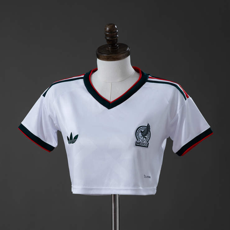 Mexiko VM 2026 Bortatröja Crop Top – Fotbollströja Dam