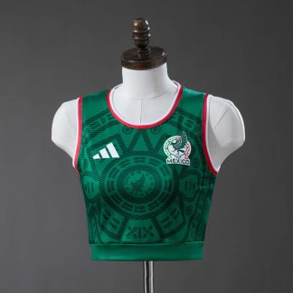 Mexiko VM 2026 Hemmatröja Crop Top – Fotbollslinne Dam