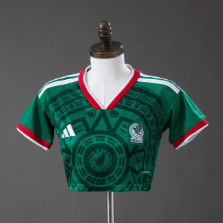 Mexiko VM 2026 Hemmatröja Crop Top – Fotbollströja Dam