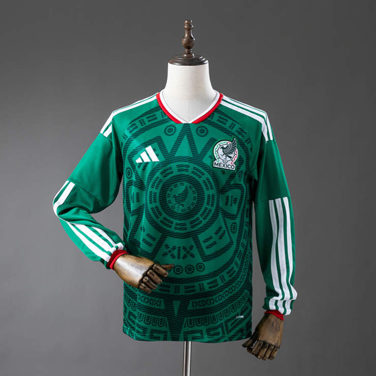 Mexiko VM 2026 Hemmatröja Långärmad Fotbollströja Herr