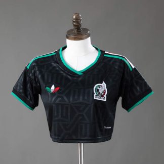 Mexiko VM 2026 Tredjetröja Crop Top – Fotbollströja Dam