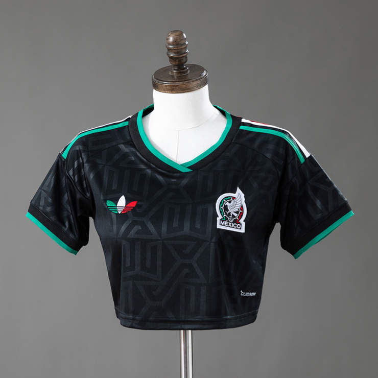 Mexiko VM 2026 Tredjetröja Crop Top – Fotbollströja Dam
