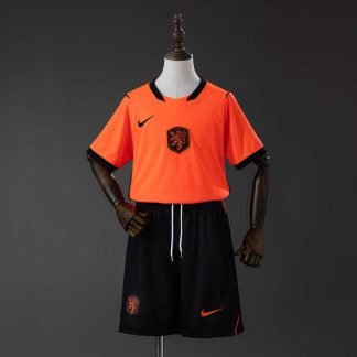 Nederländerna VM 2026 Hemmaställ Barn Fotbollströja med Shorts
