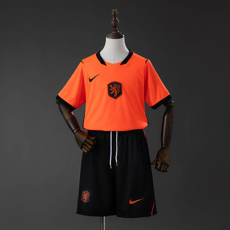 Nederländerna VM 2026 Hemmaställ Barn Fotbollströja med Shorts