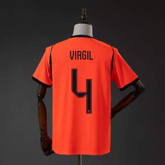 Nederländerna VM 2026 Hemmatröja Virgil van Dijk 4 Fotbollströja Herr