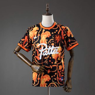 Nederländerna x Patta VM 2026 Specialutgåva Fotbollströja Orange/Svart