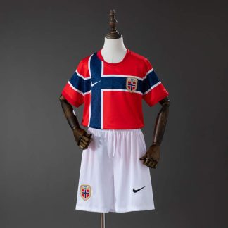 Norge VM 2026 Hemmatröja Barn Fotbollsställ med Shorts