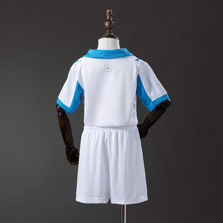 Olympique de Marseille 2025/26 Hemmaställ Barn Fotbollströja med Shorts