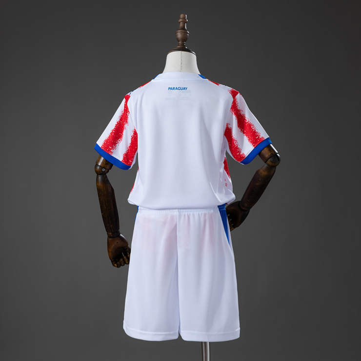 Paraguay VM 2026 Hemmaställ Barn Fotbollsset med Shorts