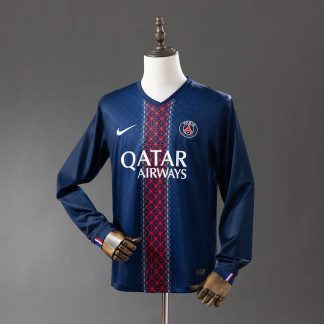 Paris Saint-Germain PSG 2025/26 Hemmatröja Långärmad Fotbollströja Herr