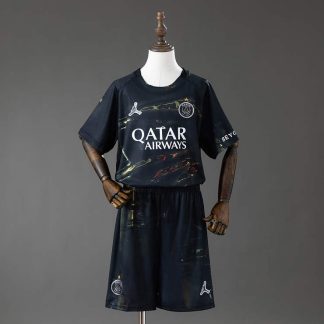 Paris Saint-Germain PSG 2025/26 Night Edition Barn Fotbollströja med Shorts