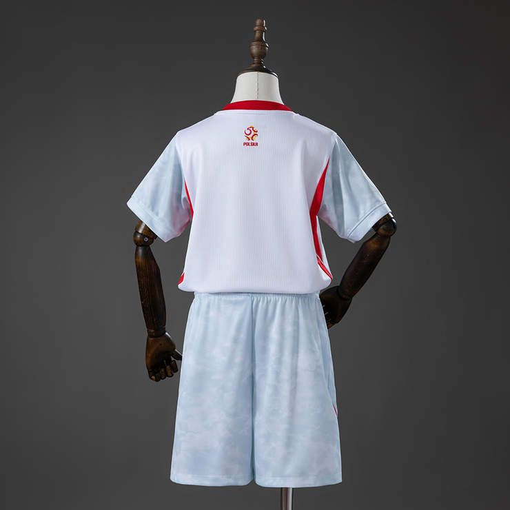 Polen VM 2026 Hemmaställ Barn Fotbollströja med Shorts