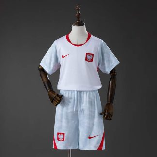 Polen VM 2026 Hemmaställ Barn Fotbollströja med Shorts