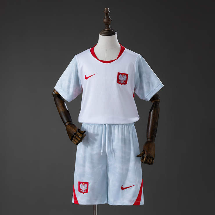 Polen VM 2026 Hemmaställ Barn Fotbollströja med Shorts