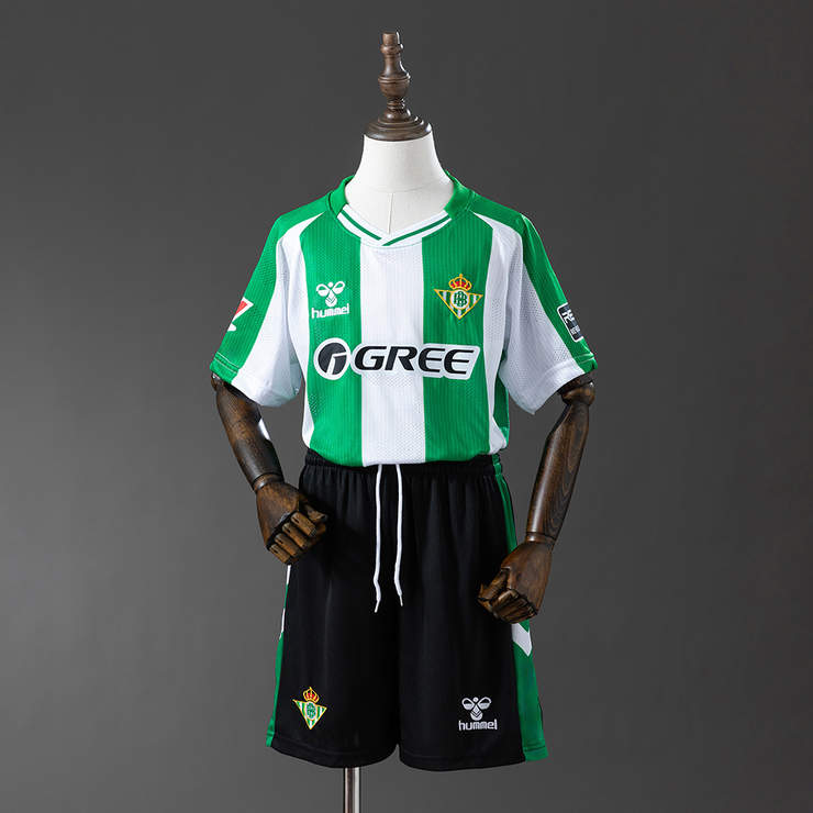 Real Betis 2025/26 Hemmaställ Barn Fotbollströja med Shorts
