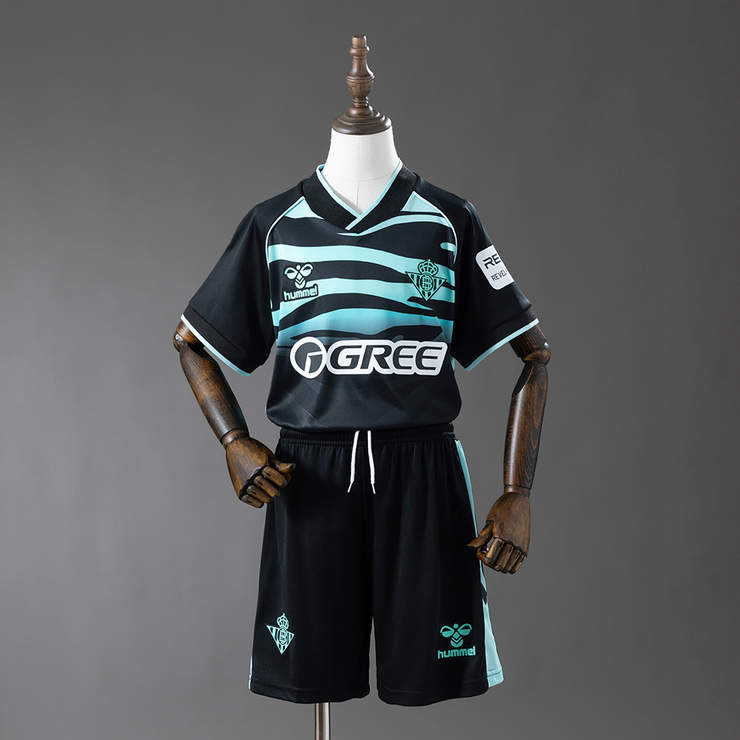 Real Betis 2025/26 Tredjeställ Barn Fotbollströja med Shorts