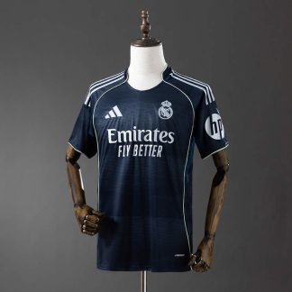 Real Madrid 2025/26 Bortatröja Kortärmad Fotbollströja Herr