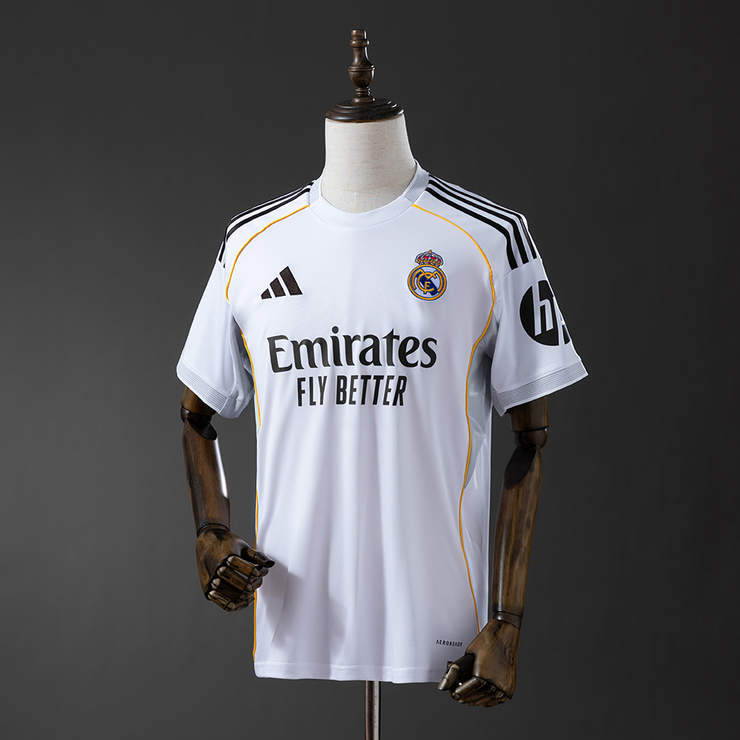 Real Madrid 2025/26 Hemmatröja Kortärmad Fotbollströja Herr