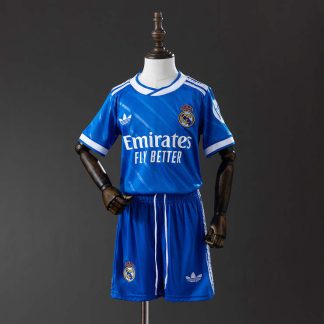 Real Madrid 2025/26 Tredjetröja Barn Fotbollströja med Shorts