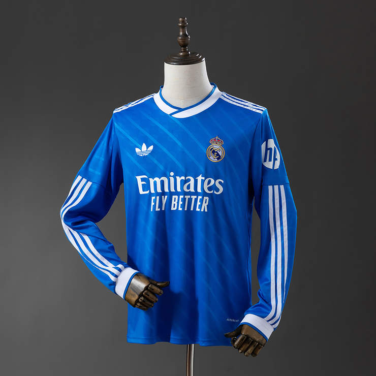 Real Madrid 2025/26 Tredjetröja Långärmad Fotbollströja Herr