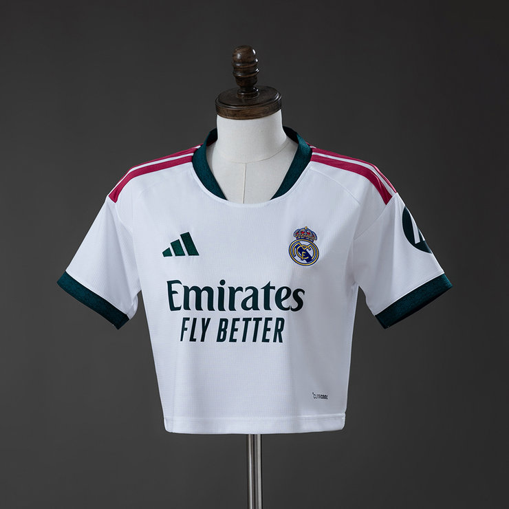 Real Madrid 2026/27 Hemmatröja Dam Crop Top Fotbollströja