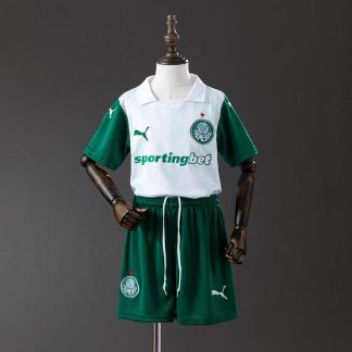 SE Palmeiras 2025/26 Bortaställ Barn Fotbollströja med Shorts