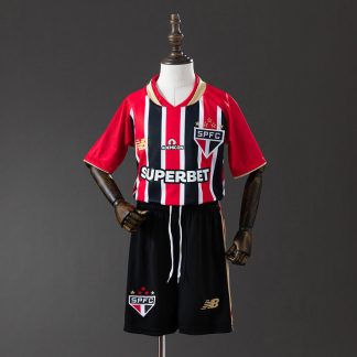 São Paulo 2025/26 Bortaställ Barn Fotbollströja med Shorts