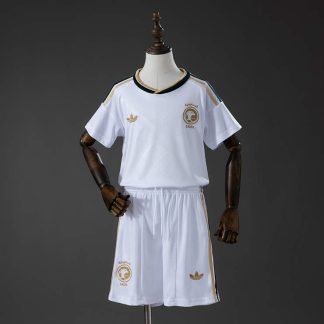 Saudiarabien VM 2026 Bortaställ Vit Barn Fotbollströja med Shorts