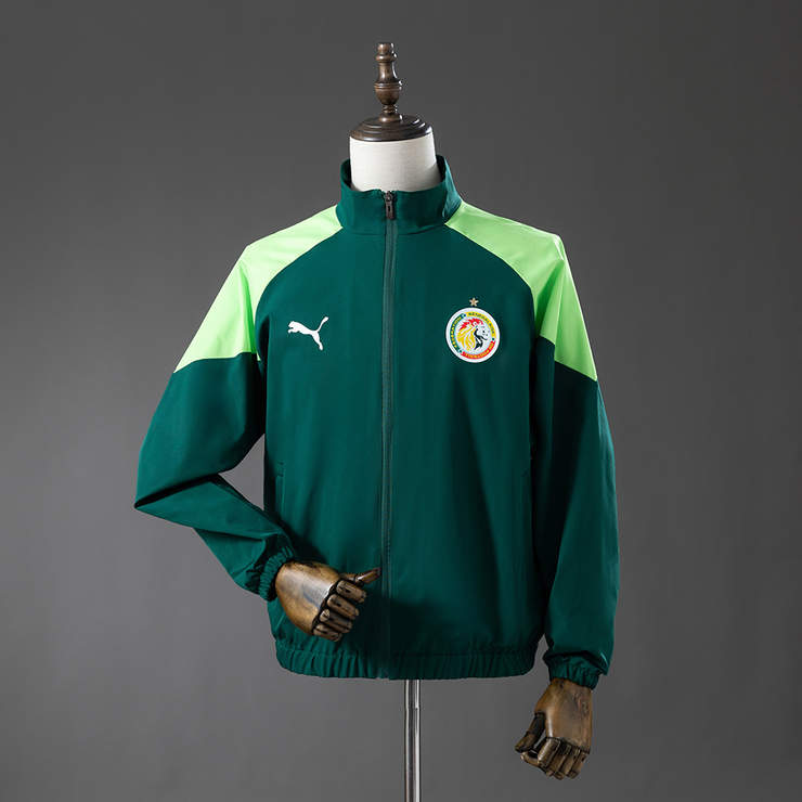 Senegal VM 2026 Vindjacka Mörkgrön Herr Träningsjacka