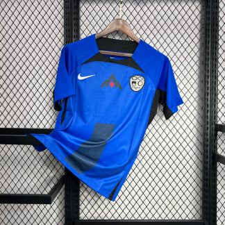 Slovenien EM 2024 Bortatröja Mörkblå Herr Fotbollströja