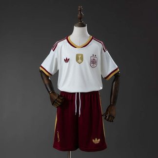 Spanien VM 2026 Bortaställ Barn Fotbollsställ Mästarutgåva