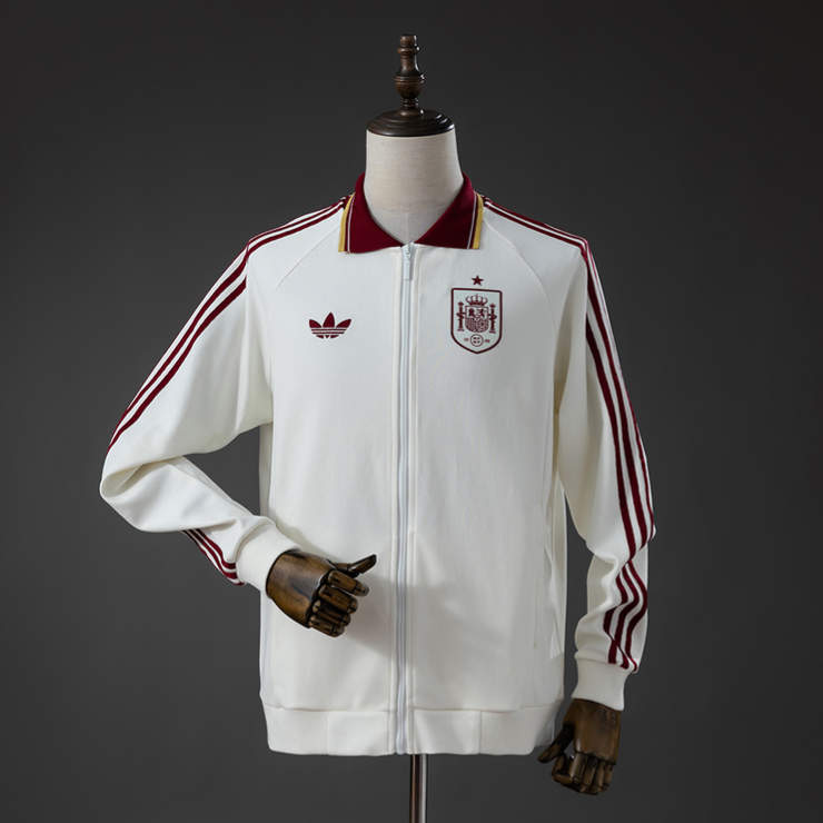 Spanien VM 2026 Bortatröja Anthem Jacket Vit – Fotbollsjacka Herr