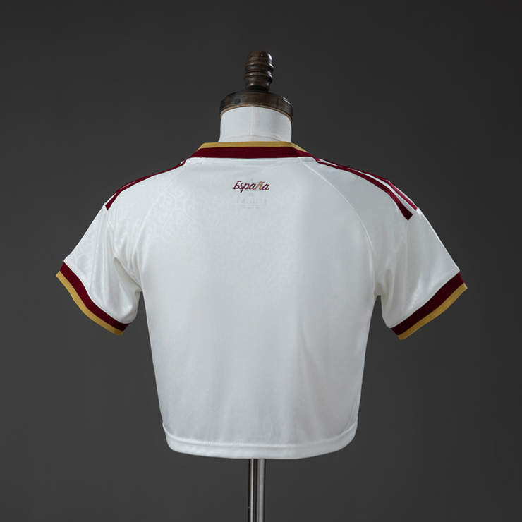 Spanien VM 2026 Bortatröja Crop Top – Fotbollströja Dam