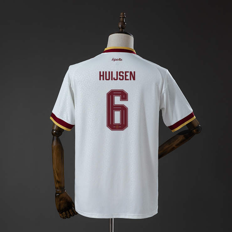 Spanien VM 2026 Bortatröja Herr Huijsen #6 Fotbollströja Mästarutgåva