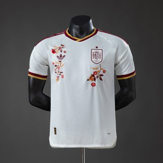 Spanien VM 2026 Bortatröja Herr Spelarversion Broderiutgåva Fotbollströja