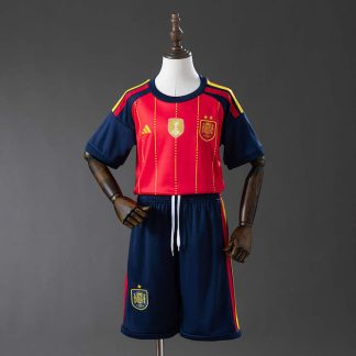 Spanien VM 2026 Hemmaställ Barn Fotbollsställ Mästarutgåva