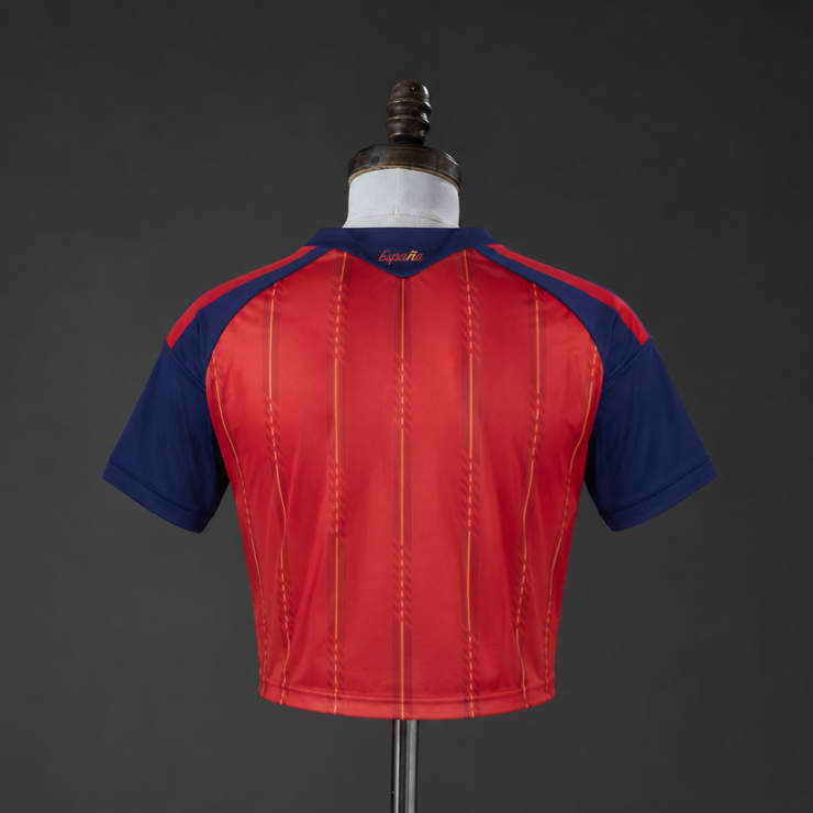 Spanien VM 2026 Hemmatröja Crop Top – Fotbollströja Dam