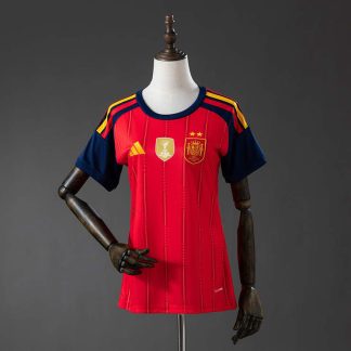 Spanien VM 2026 Hemmatröja Dam Fotbollströja Mästarutgåva