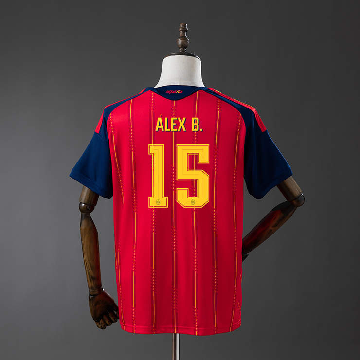 Spanien VM 2026 Hemmatröja Herr Álex Baena #15 Fotbollströja Mästarutgåva