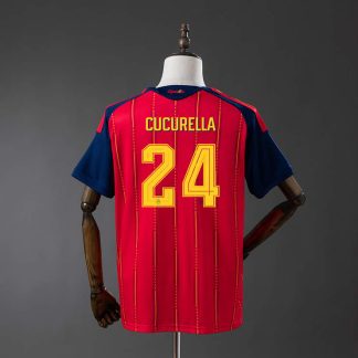 Spanien VM 2026 Hemmatröja Herr Marc Cucurella #24 Fotbollströja Mästarutgåva