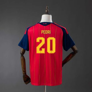 Spanien VM 2026 Hemmatröja Herr Pedri #20 Fotbollströja Mästarutgåva
