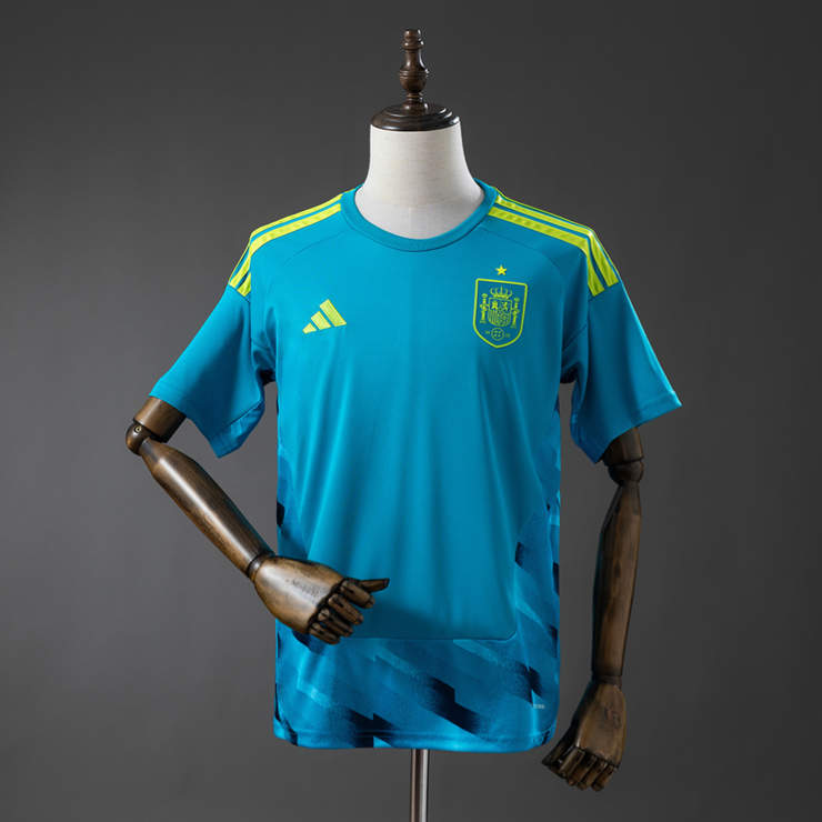 Spanien VM 2026 Målvaktströja Blå – Fotbollströja Herr