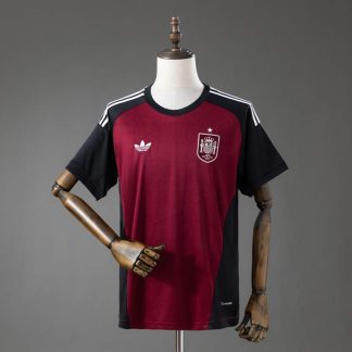 Spanien VM 2026 Målvaktströja Vinröd – Fotbollströja Herr