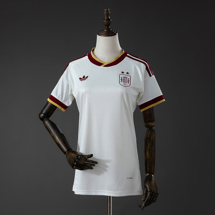 Spanien VM 2026 Mästarutgåva Två Stjärnor Bortatröja Dam Fotbollströja