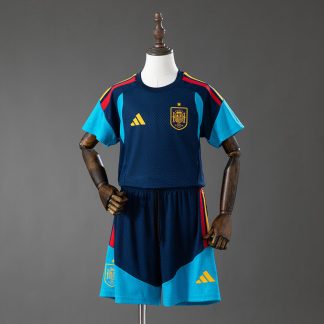 Spanien VM 2026 Träningsställ Barn Royalblå Fotbollströja med Shorts