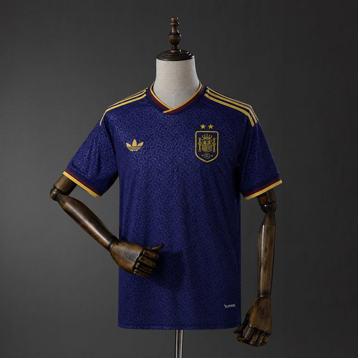 Spanien VM 2026 Två Stjärnor Blå Specialutgåva Fotbollströja